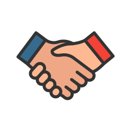 handshake de parceria Ícone