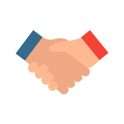 Partnership handshake icon