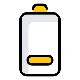 niedriger batteriestatus icon