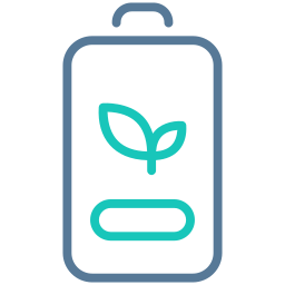 ekologiczna bateria ikona