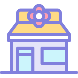 Flower shop icon