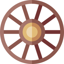 ruota del carrello icona