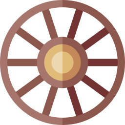 roue de chariot Icône