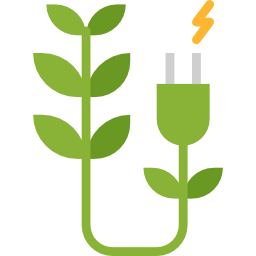 Green energy icon