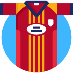 camiseta de fútbol icono