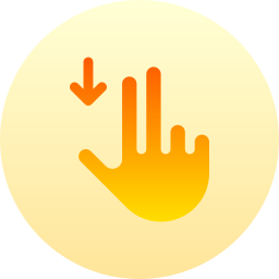 Slide down icon