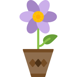 vaso de flores Ícone