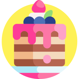 pastel de cumpleaños icono