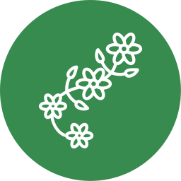 diseño floral icono