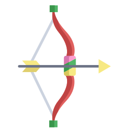 arco e freccia icona
