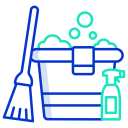 Cleaning bucket icon