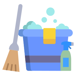 Cleaning bucket icon