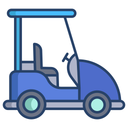 Golf cart icon