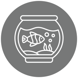 ciotola di pesce icona