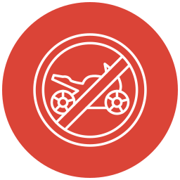 No motorcycles icon