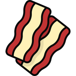 tira de bacon Ícone