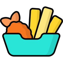 Fish and chips icon