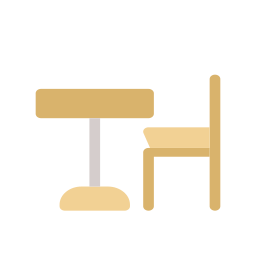 Стул и стол иконка