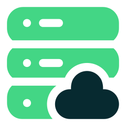 banca dati sulla nuvola icona