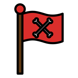 piracka flaga ikona
