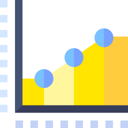 gráfico de linea icono