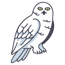 Snowy owl icon