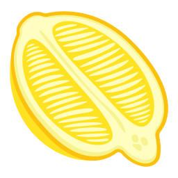 rodaja de limón icono