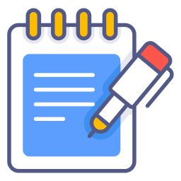 Notepad pen icon