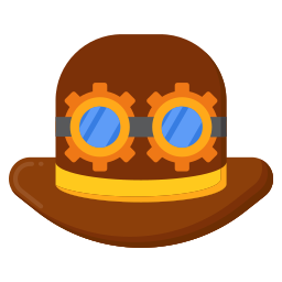 Шляпа и очки иконка