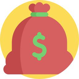 bolsa de dinero icono