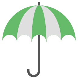 paraguas abierto icono