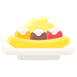 Banana split icon