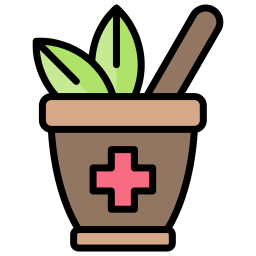 Herbal treatment icon