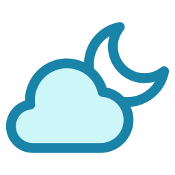 Clouds-moon icon