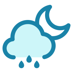 Rainy night icon
