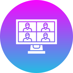 Online meeting icon