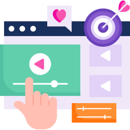 Video advertising icon