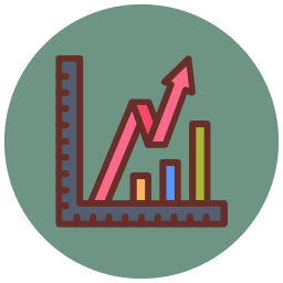 Growth chart icon