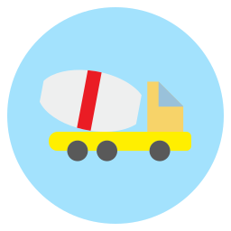 Mixer truck icon