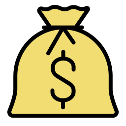 bolsa de dinero icono