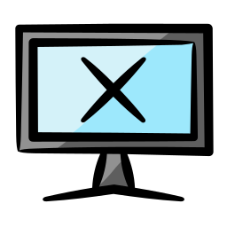 blauer bildschirm icon