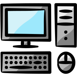 zestaw komputerowy ikona