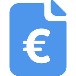 argent en euros Icône