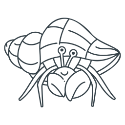 Hermit crab icon