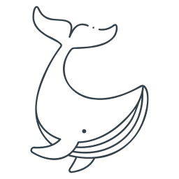 balena blu icona