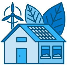 Green home icon