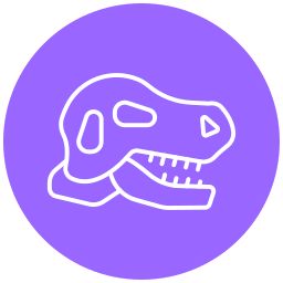 cráneo de dinosaurio icono