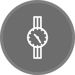 zegarek na rękę ikona