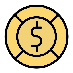 moeda de dólar Ícone