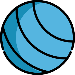 pelota de fitness icono